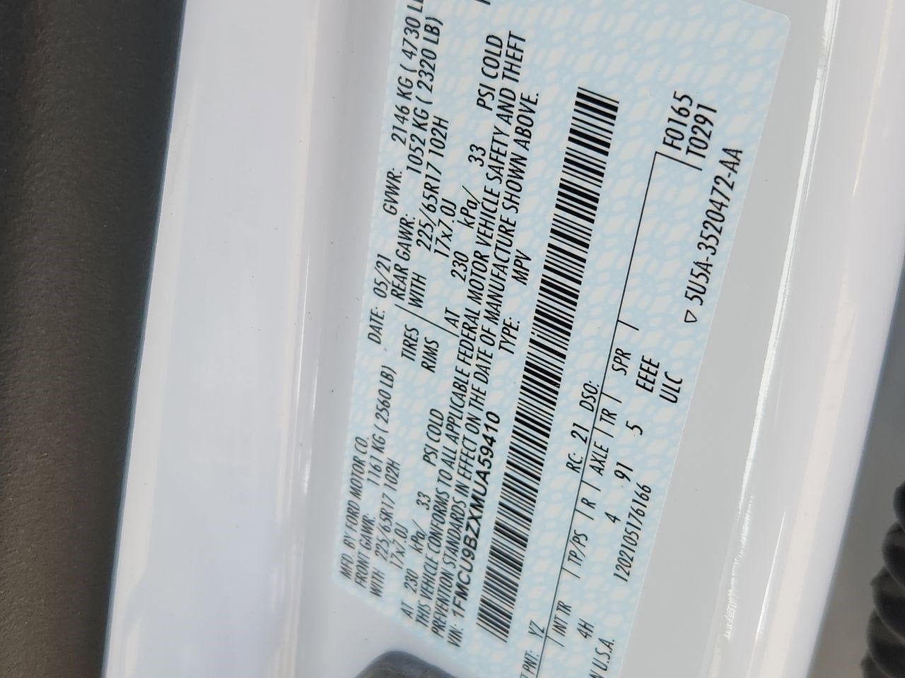 2021 Ford Escape SE Hybrid