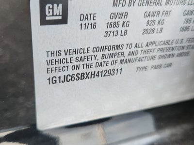 2017 Chevrolet Sonic LT