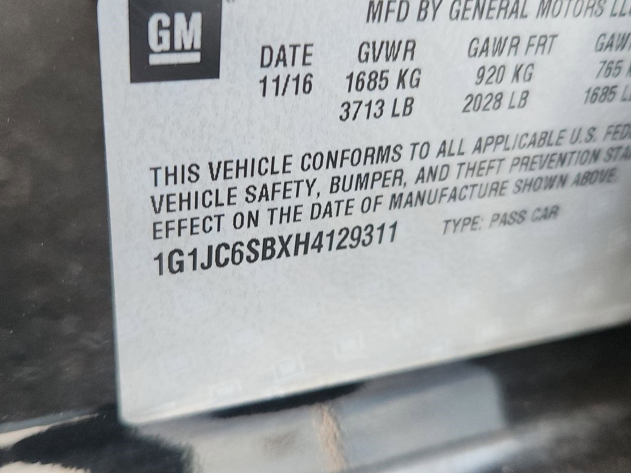 2017 Chevrolet Sonic LT