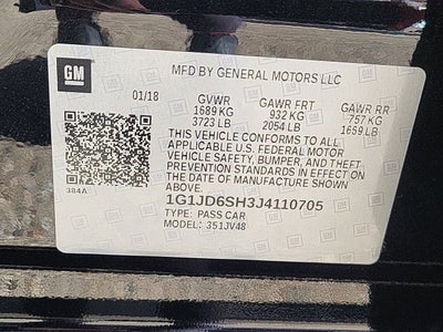 2018 Chevrolet Sonic LT