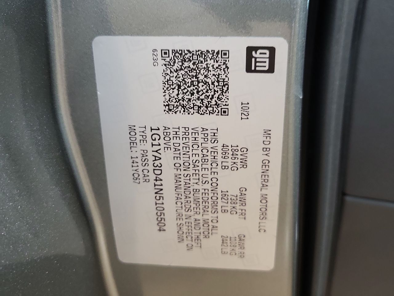 2022 Chevrolet Corvette Stingray 1LT