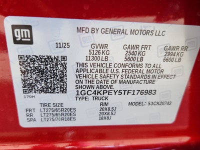 2026 Chevrolet Silverado 2500 HD LTZ