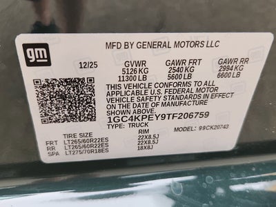 2026 Chevrolet Silverado 2500 HD LTZ