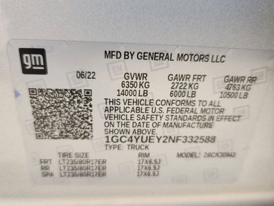 2022 Chevrolet Silverado 3500 HD LTZ DRW