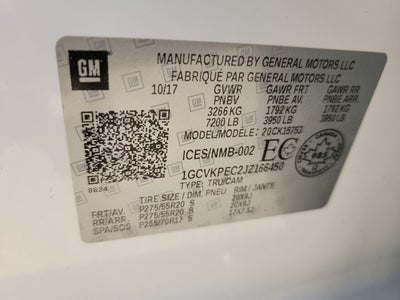 2018 Chevrolet Silverado 1500 Custom