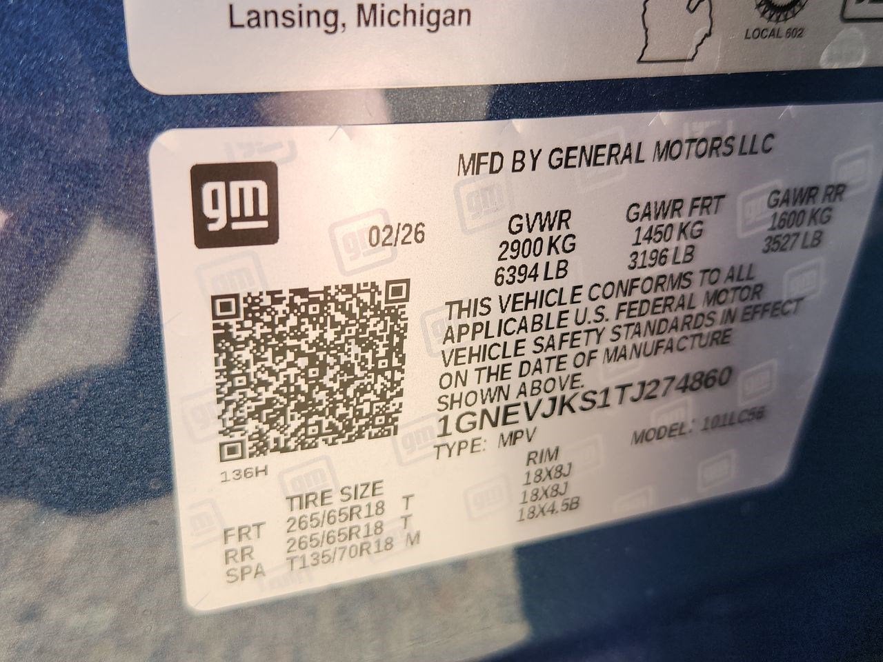 2026 Chevrolet Traverse Z71