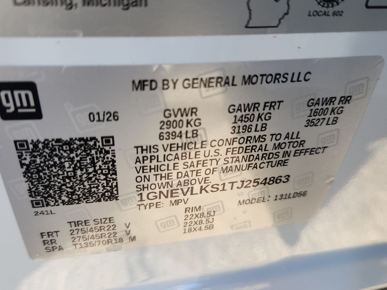 2026 Chevrolet Traverse RS