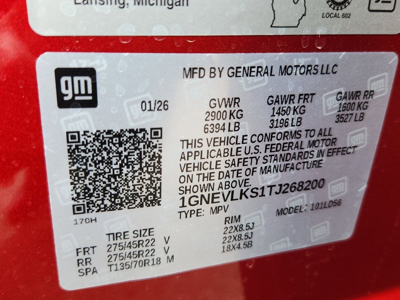 2026 Chevrolet Traverse RS