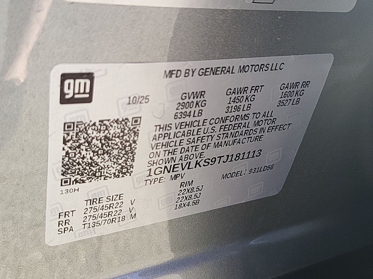 2026 Chevrolet Traverse RS