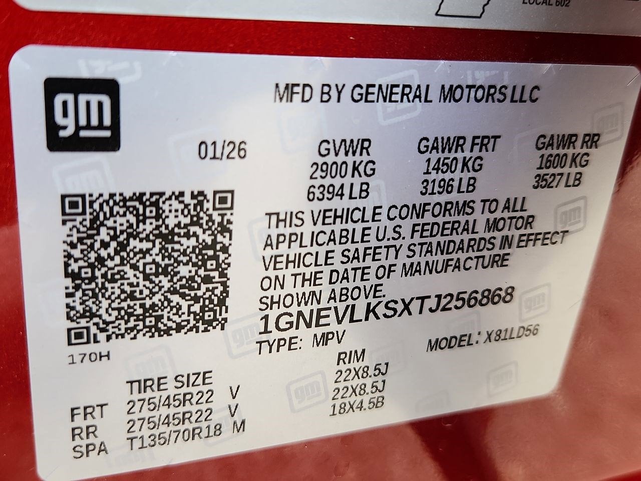 2026 Chevrolet Traverse RS