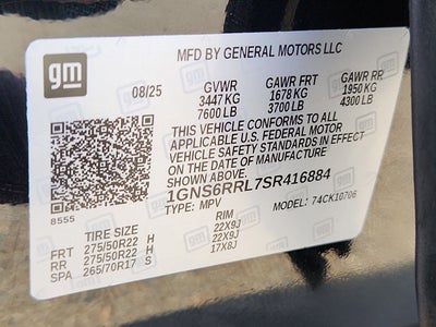 2025 Chevrolet Tahoe RST