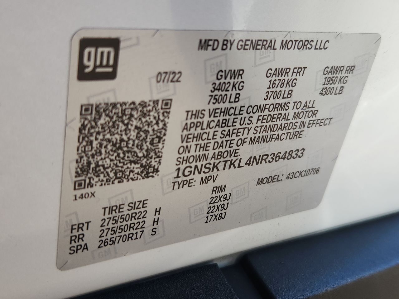 2022 Chevrolet Tahoe High Country