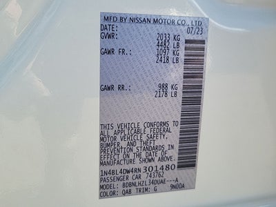 2024 Nissan Altima 2.5 SV