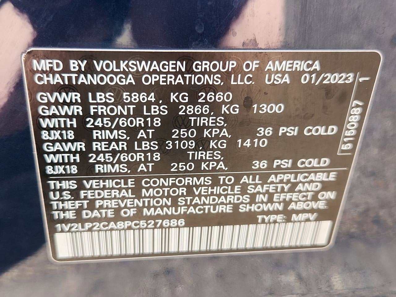 2023 Volkswagen Atlas 2.0T SE