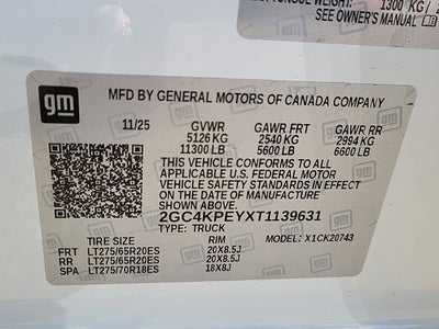 2026 Chevrolet Silverado 2500 HD LTZ