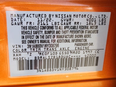 2022 Nissan Sentra SR