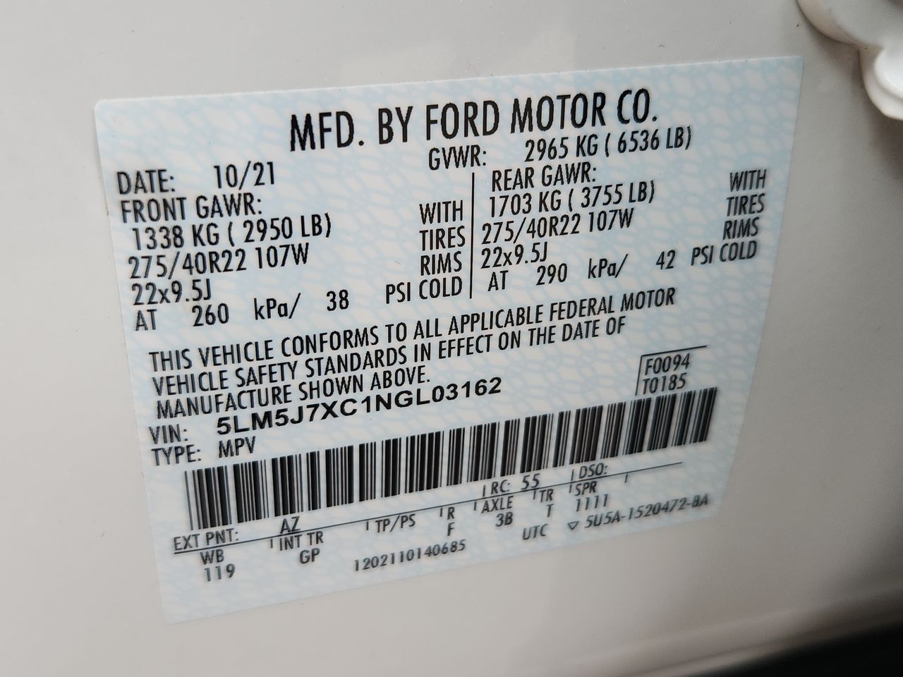 2022 Lincoln Aviator Reserve