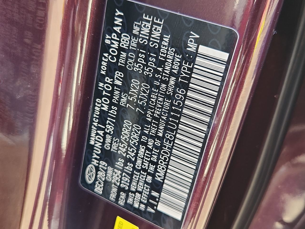 2020 Hyundai Palisade Limited